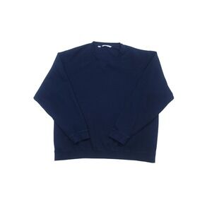 Cutter & Buck Sweatshirt Mens XXL Navy Blue V-Neck Cotton Pullover